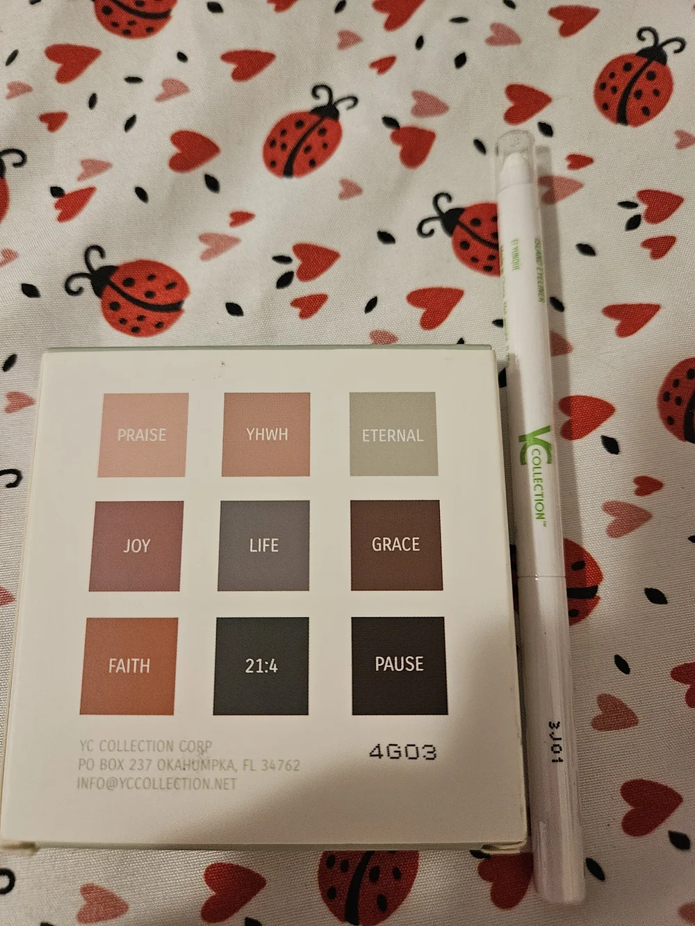 YC Collection Selah Warm Neutral Eyeshadow Palette with Island Eye liner